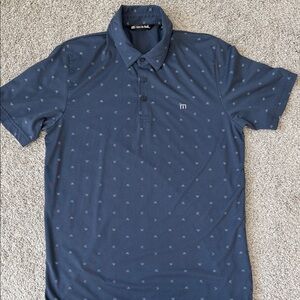 Men's Travis Mathew Blue Polo Shirt